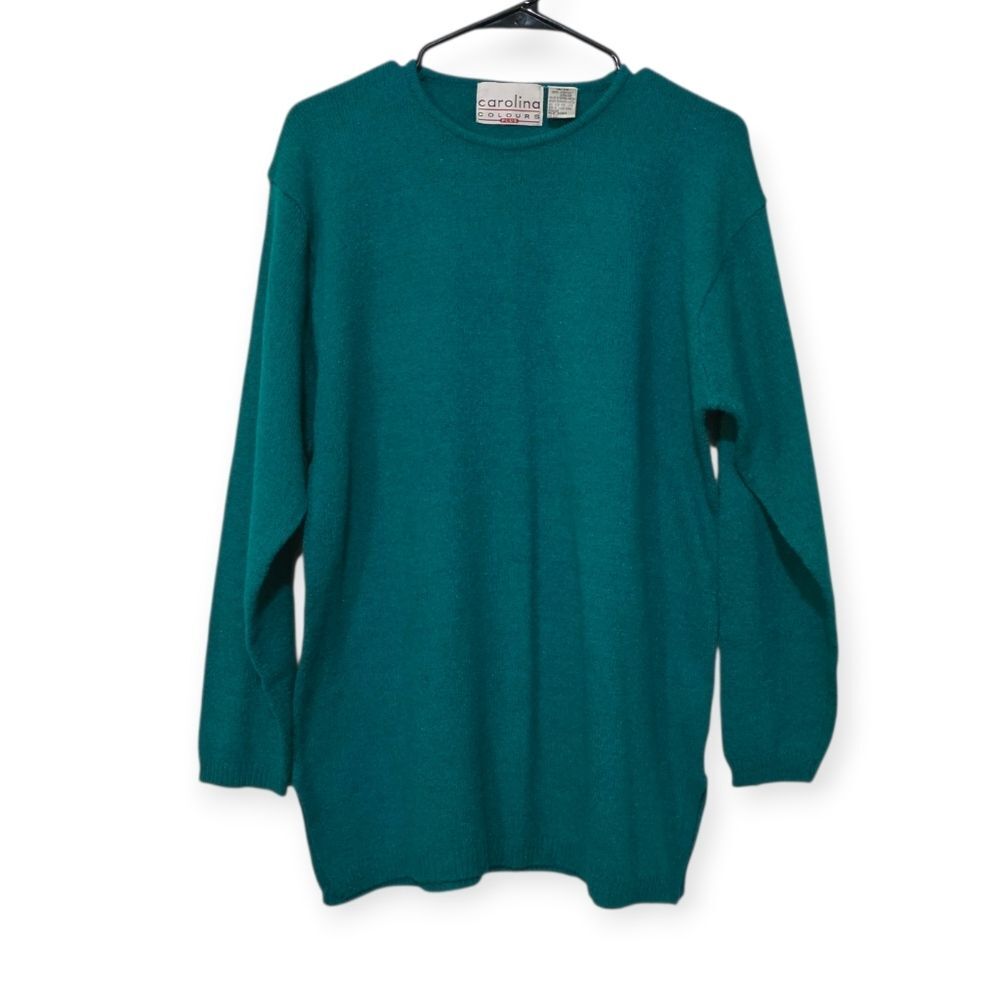 Carolina Colours Teal Knit Sweater Long Sleeve Size 18/20